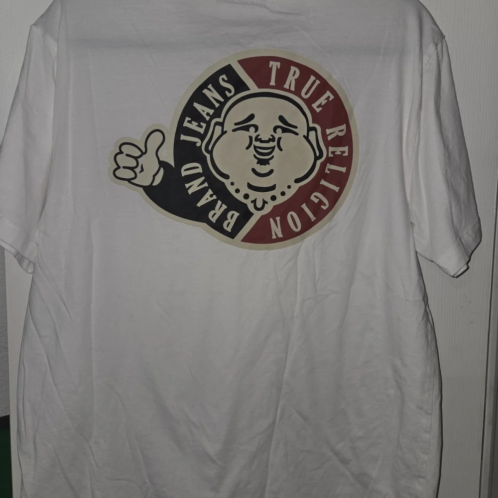 NWOT True Religion Men’s White Logo Graphic T-Shirt, SIZE L